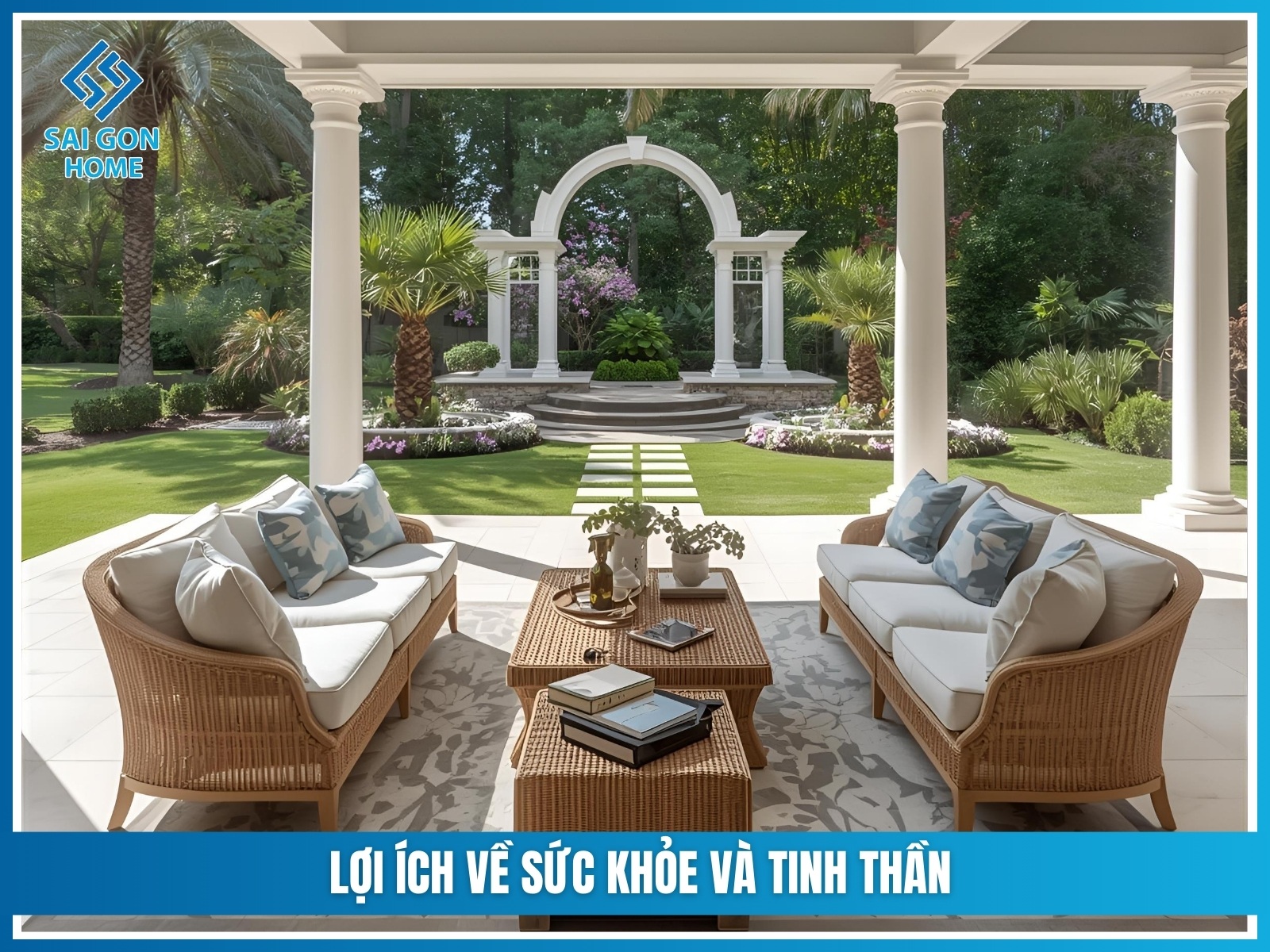 Báo giá thiết kế thi công sân vườn trọn gói 2025 24 Loi ich ve suc khoe va tinh than