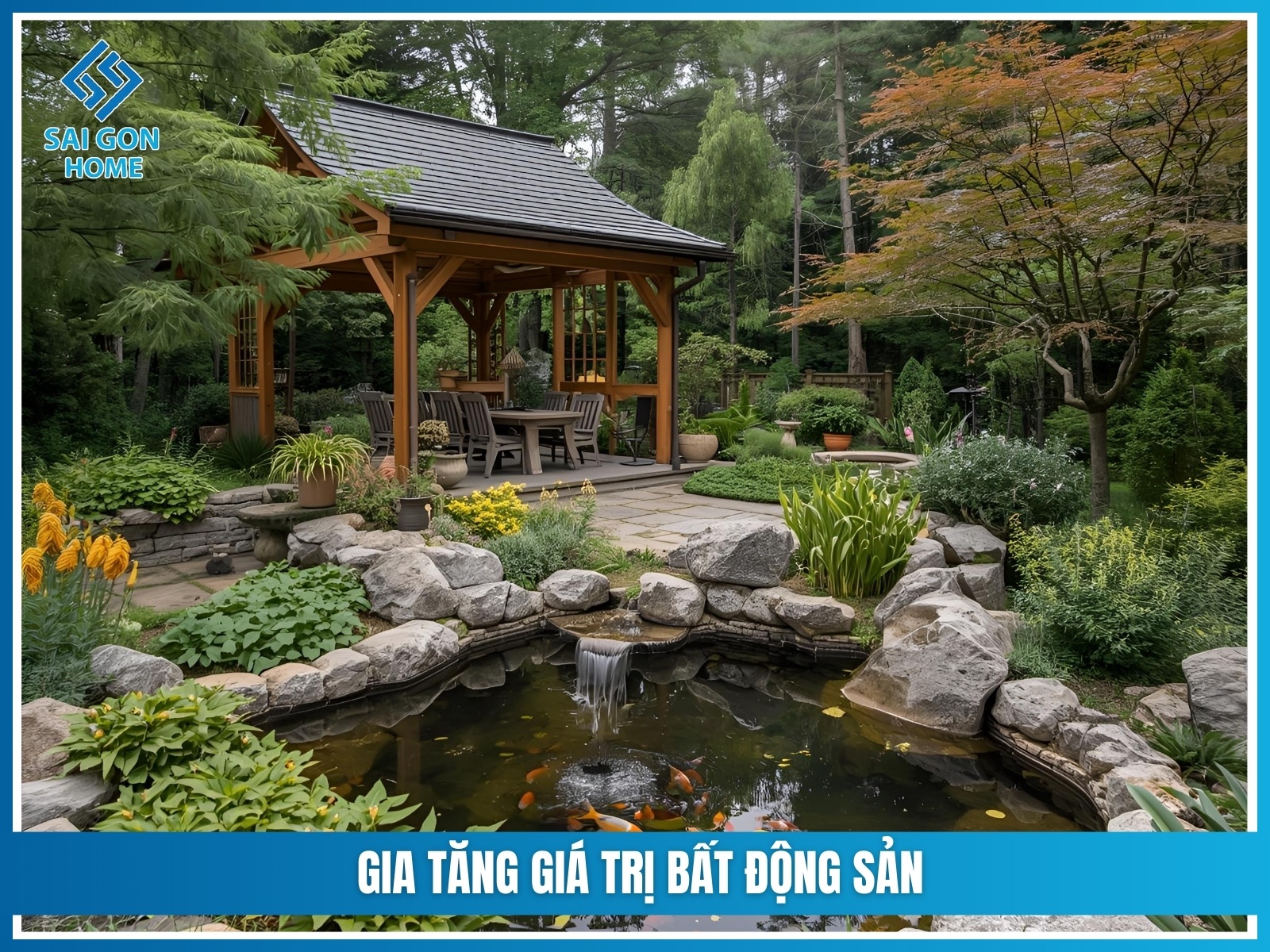 Báo giá thiết kế thi công sân vườn trọn gói 2025 26 Gia tang gia tri bat dong san