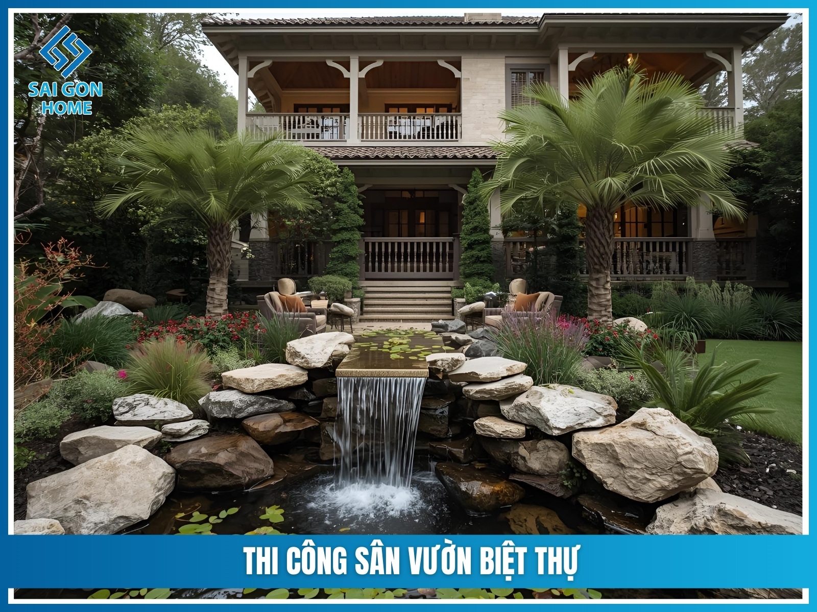 Báo giá thiết kế thi công sân vườn trọn gói 2025 27 Thi cong san vuon biet thu