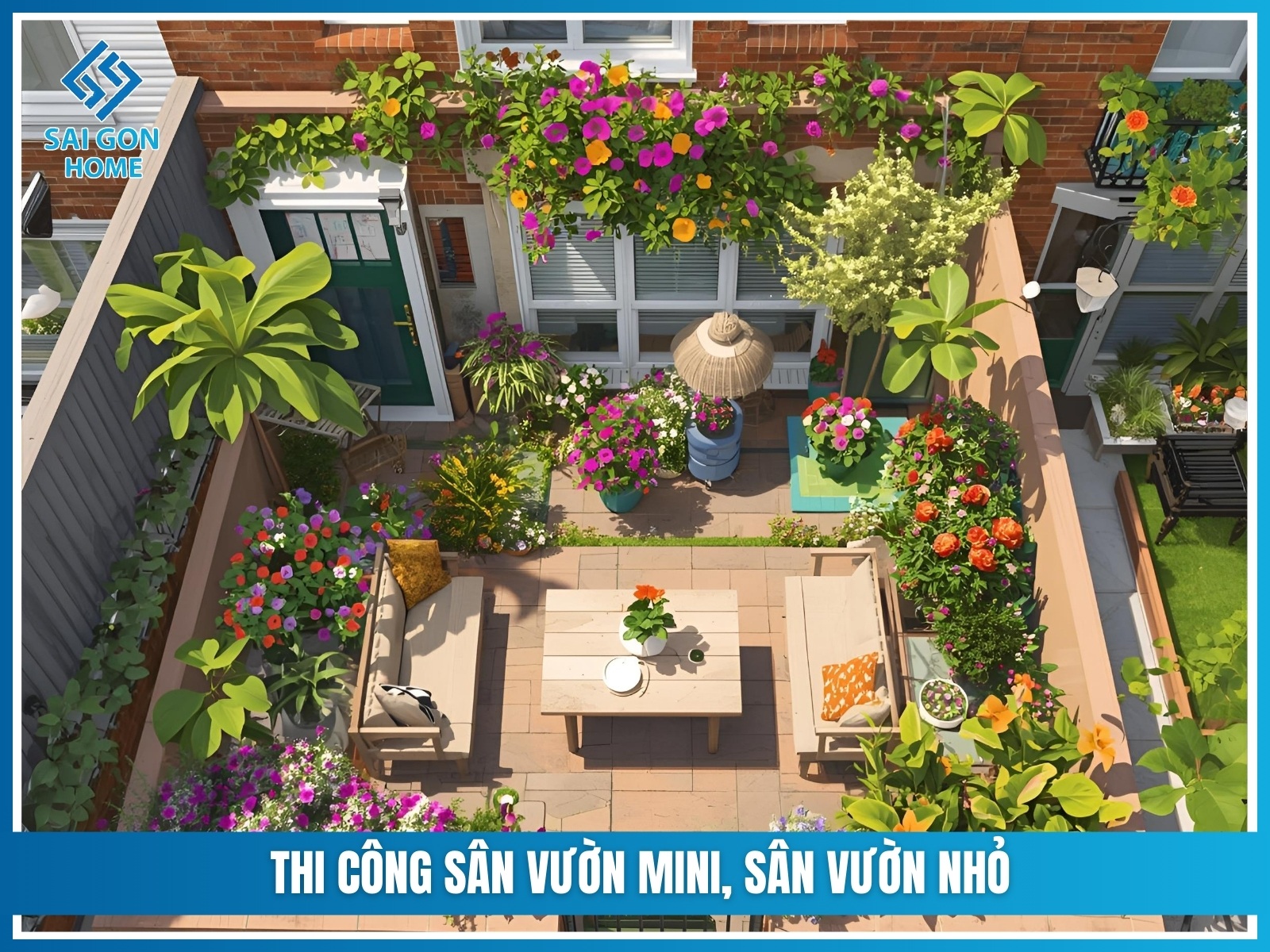 Báo giá thiết kế thi công sân vườn trọn gói 2025 29 Thi cong san vuon mini san vuon nho