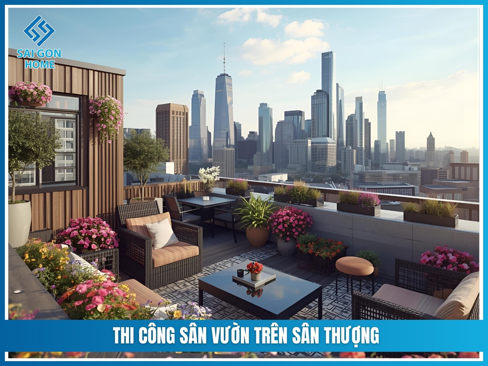 Báo giá thiết kế thi công sân vườn trọn gói 2025 30 Thi cong san vuon tren san thuong
