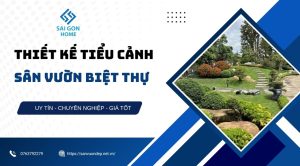 Thiết kế tiểu cảnh sân vườn biệt thự đẹp CHUẨN phong thủy - Sanvuondep.net.vn