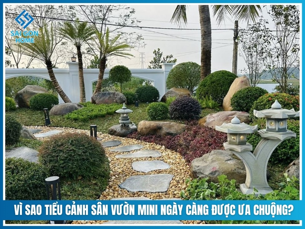 Vì sao tiểu cảnh sân vườn mini ngày càng được ưa chuộng?