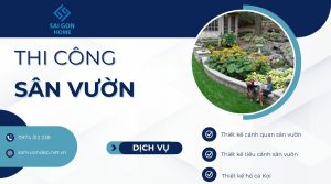 Thi cong san vuon