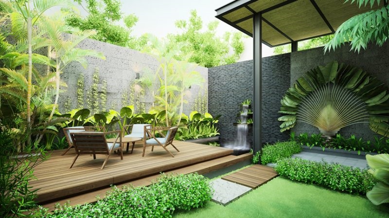 Thiết kế cảnh quan sân vườn còn giúp nâng cao chất lượng cuộc sống của gia chủ