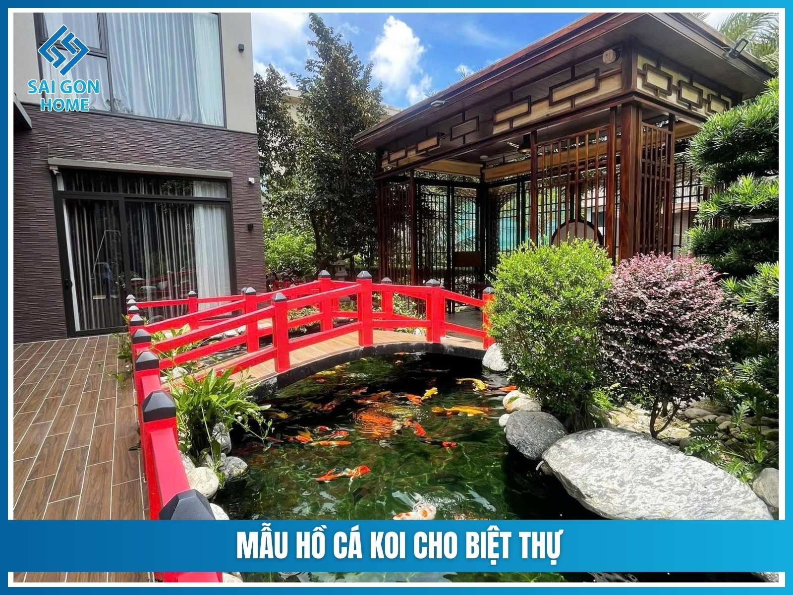 Mẫu hồ cá koi cho biệt thự