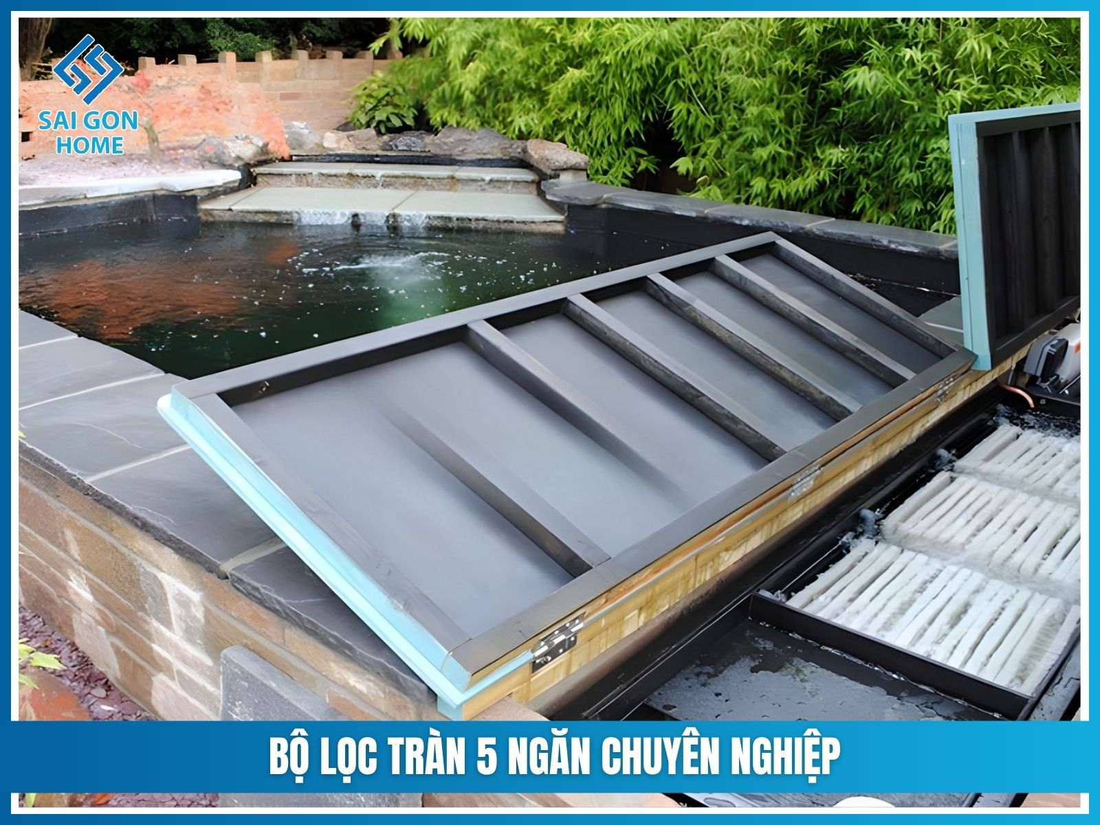 Bộ lọc tràn 5 ngăn chuyên nghiệp