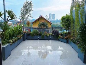 Chậu composite giả đá mang đến cảm giác thân thiện với thiên nhiên
