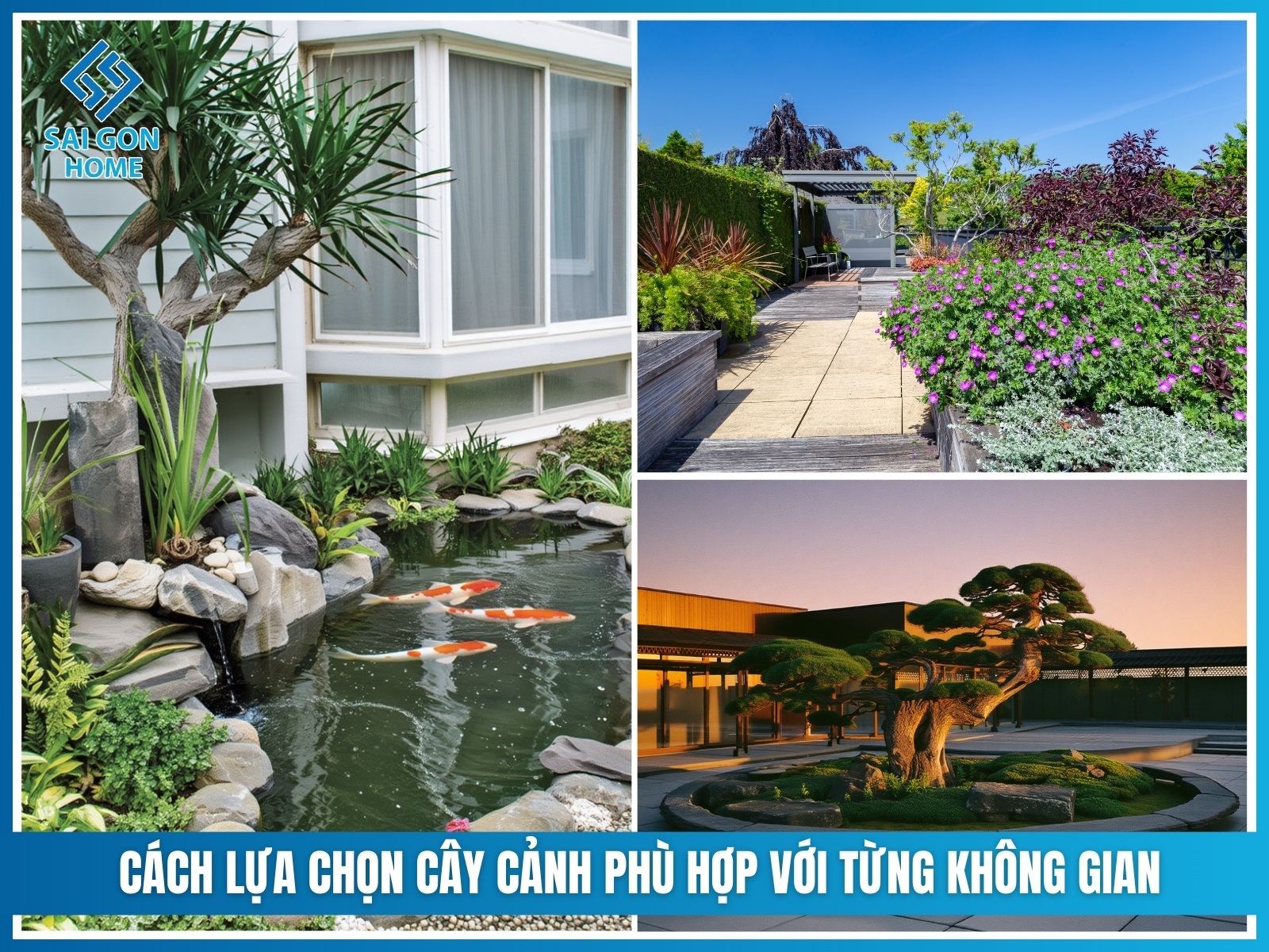 75+ cây cảnh sân vườn dễ trồng & hợp phong thủy 38 Cach lua chon cay canh phu hop voi tung khong gian