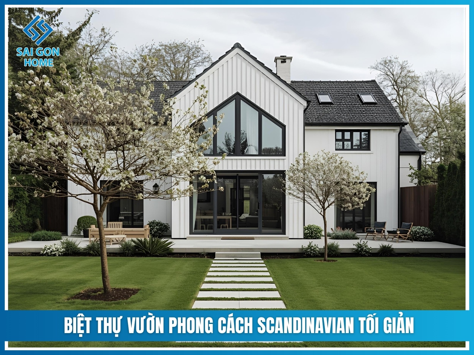45+ mẫu biệt thự nhà vườn ĐẸP và HIỆN ĐẠI 34 Biet thu vuon phong cach Scandinavian toi gian
