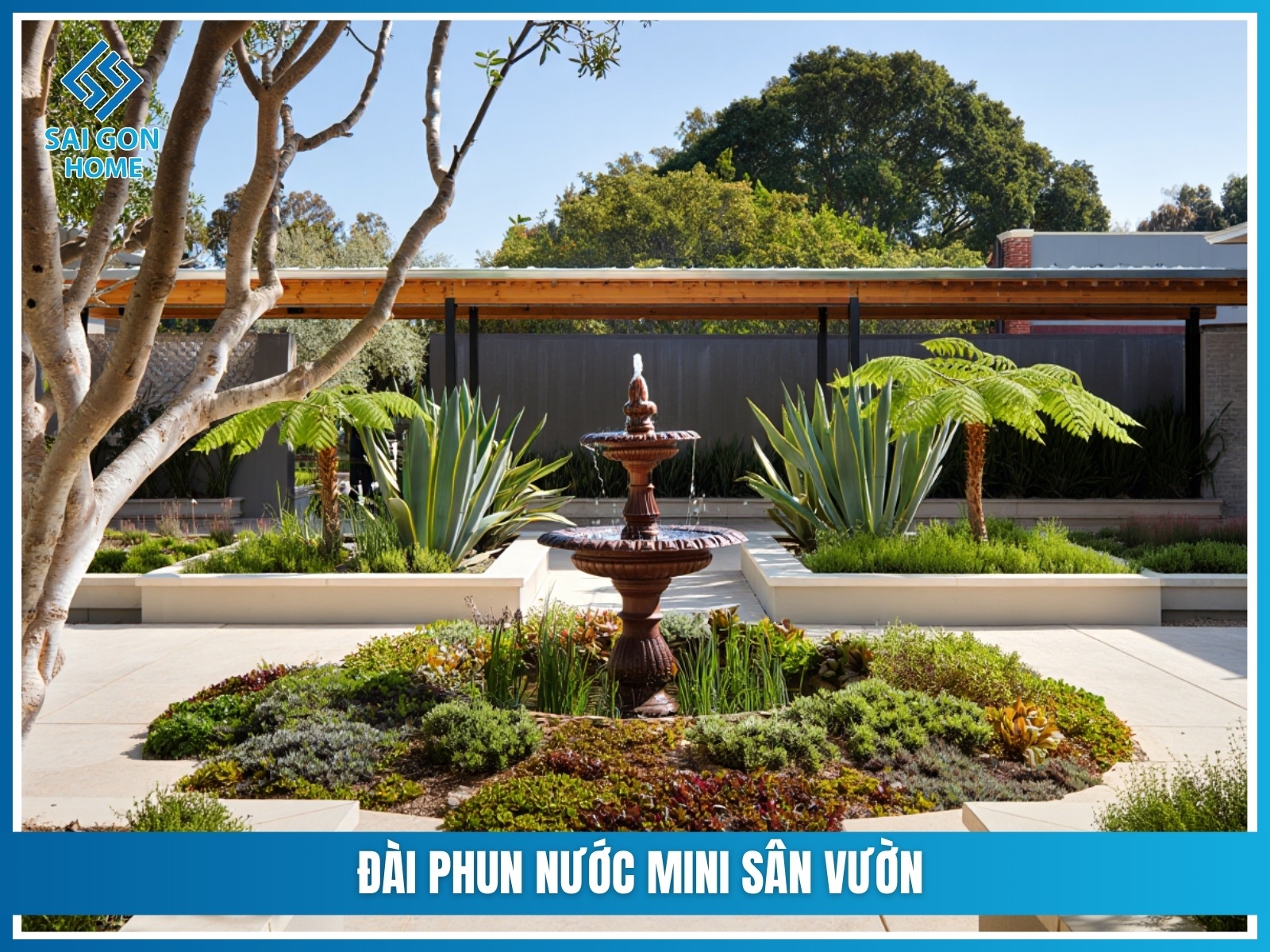99+ Mẫu đài phun nước sân vườn ĐẸP 20 Dai phun nuoc mini san vuon