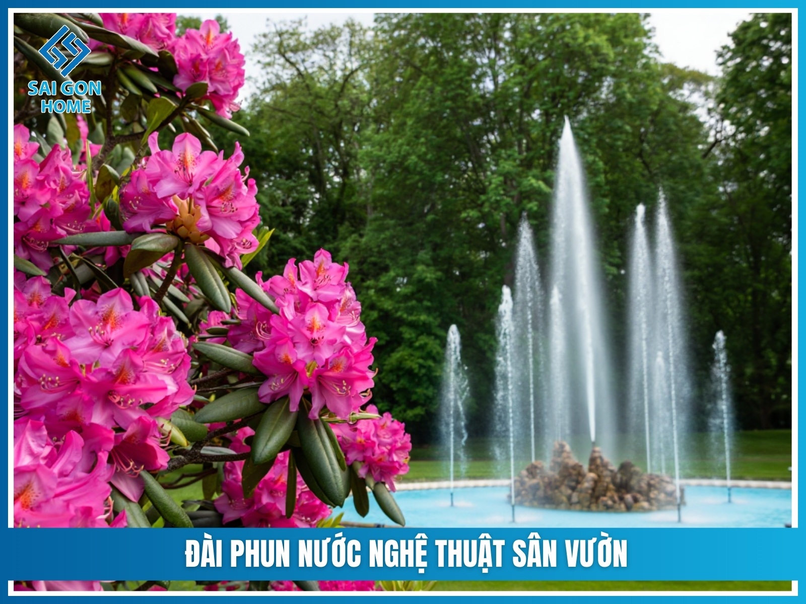 99+ Mẫu đài phun nước sân vườn ĐẸP 22 Dai phun nuoc nghe thuat san vuon