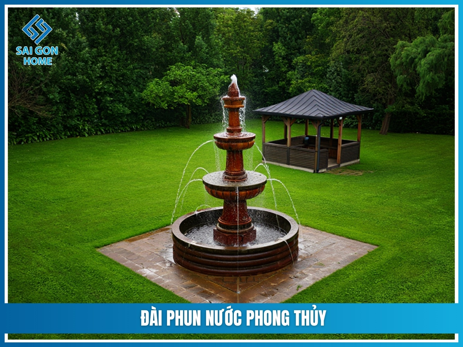 99+ Mẫu đài phun nước sân vườn ĐẸP 23 Dai phun nuoc phong thuy