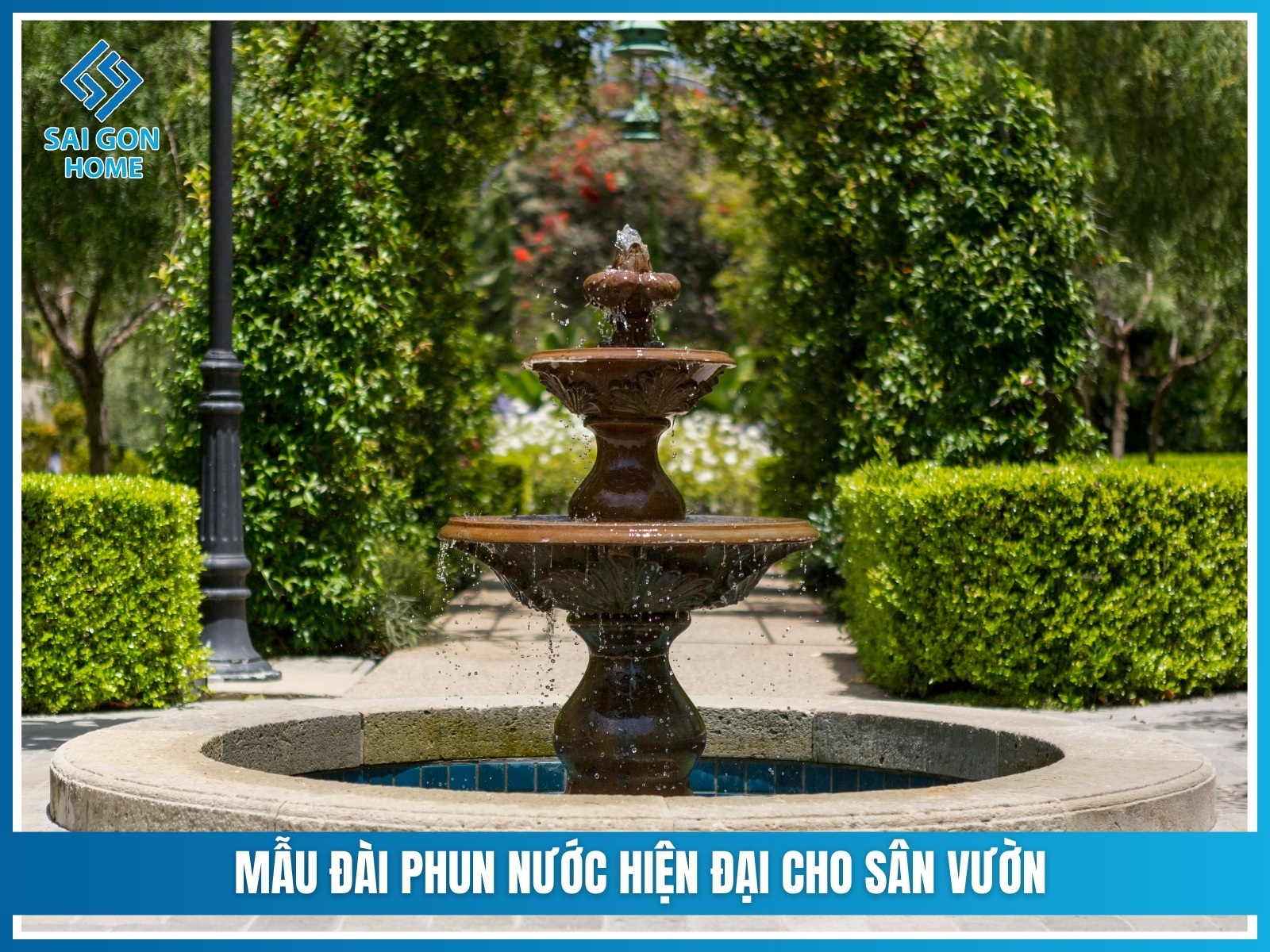 99+ Mẫu đài phun nước sân vườn ĐẸP 25 Mau dai phun nuoc hien dai cho san vuon