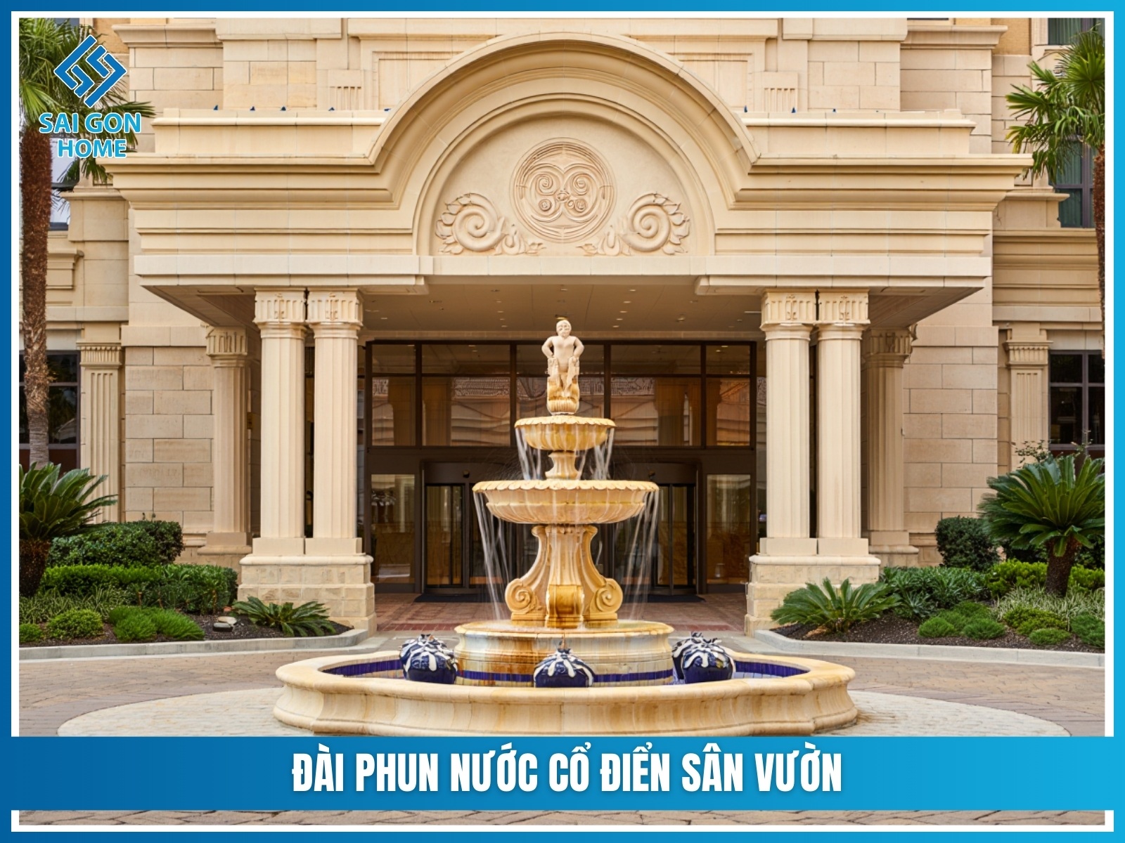 99+ Mẫu đài phun nước sân vườn ĐẸP 26 Dai phun nuoc co dien san vuon