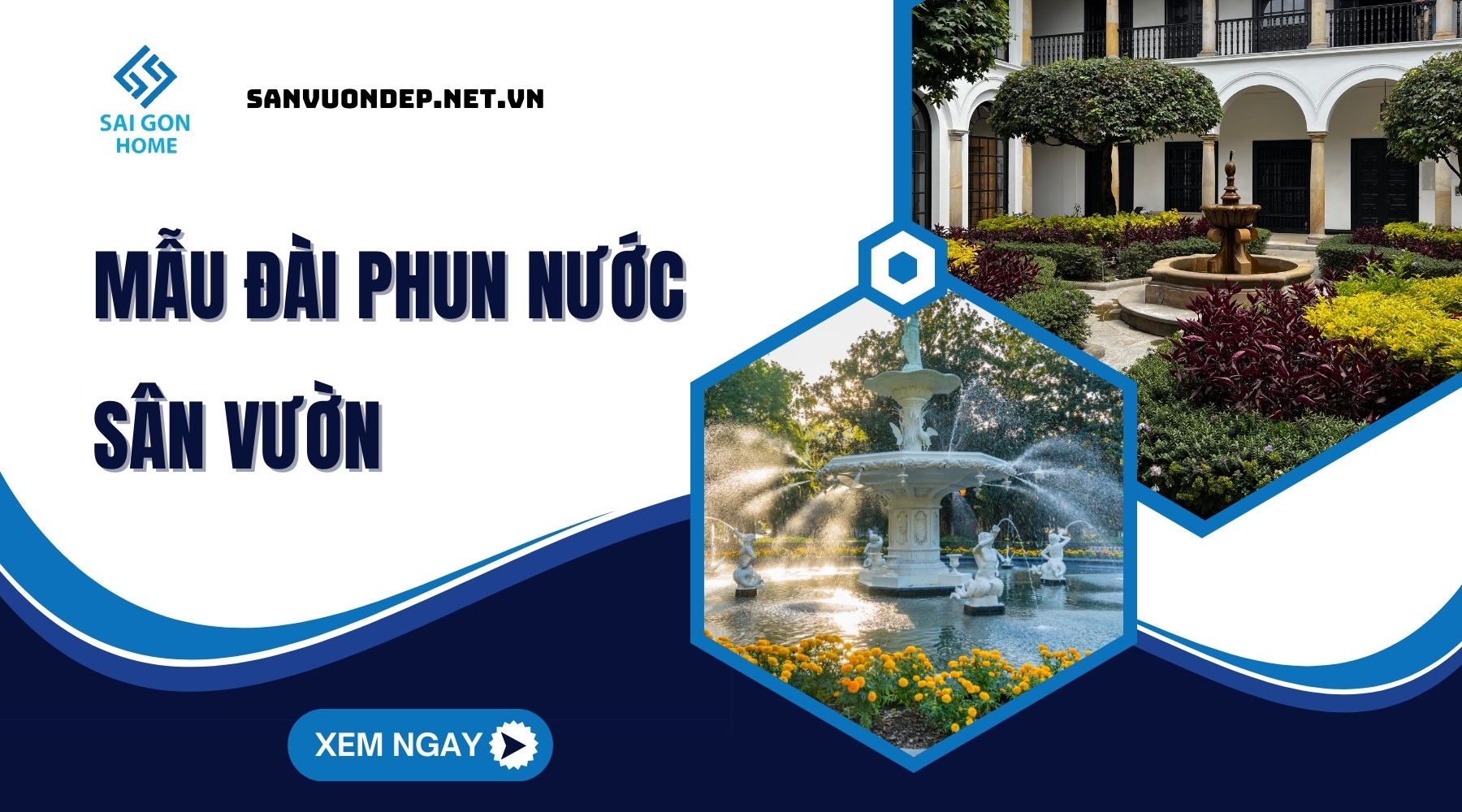 99+ Mẫu đài phun nước sân vườn ĐẸP 18 Mau dai phun nuoc san vuon