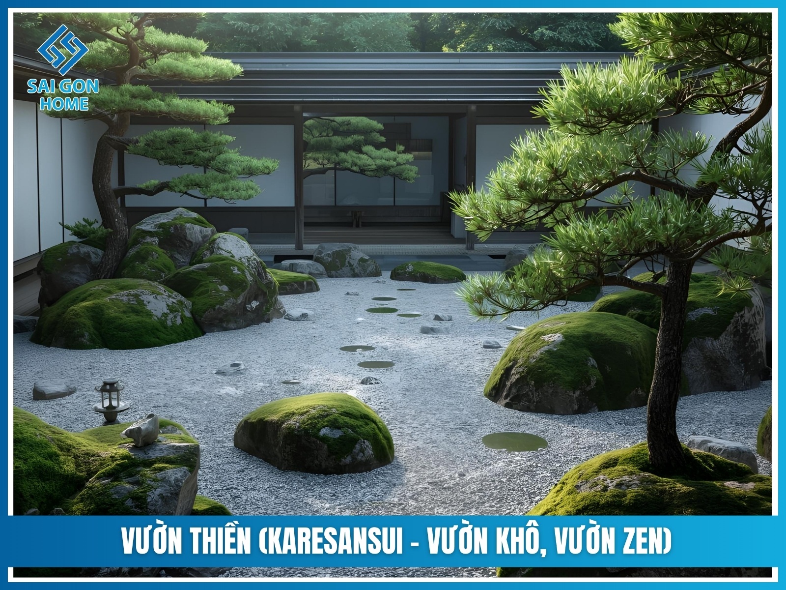 Mẫu sân vườn Nhật Bản 33 Vuon thien Karesansui – vuon kho vuon zen