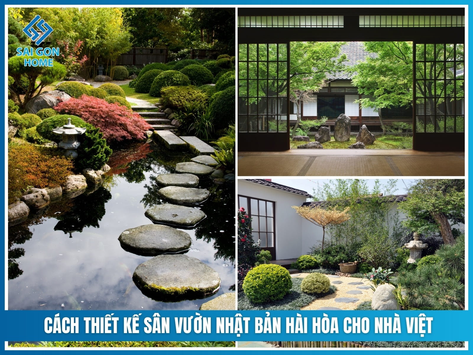 Mẫu sân vườn Nhật Bản 51 Cach thiet ke san vuon Nhat Ban hai hoa cho nha Viet