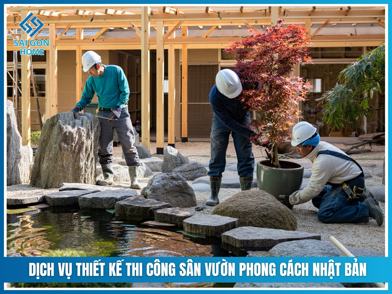 Mẫu sân vườn Nhật Bản 54 Dich vu thiet ke thi cong san vuon phong cach Nhat Ban