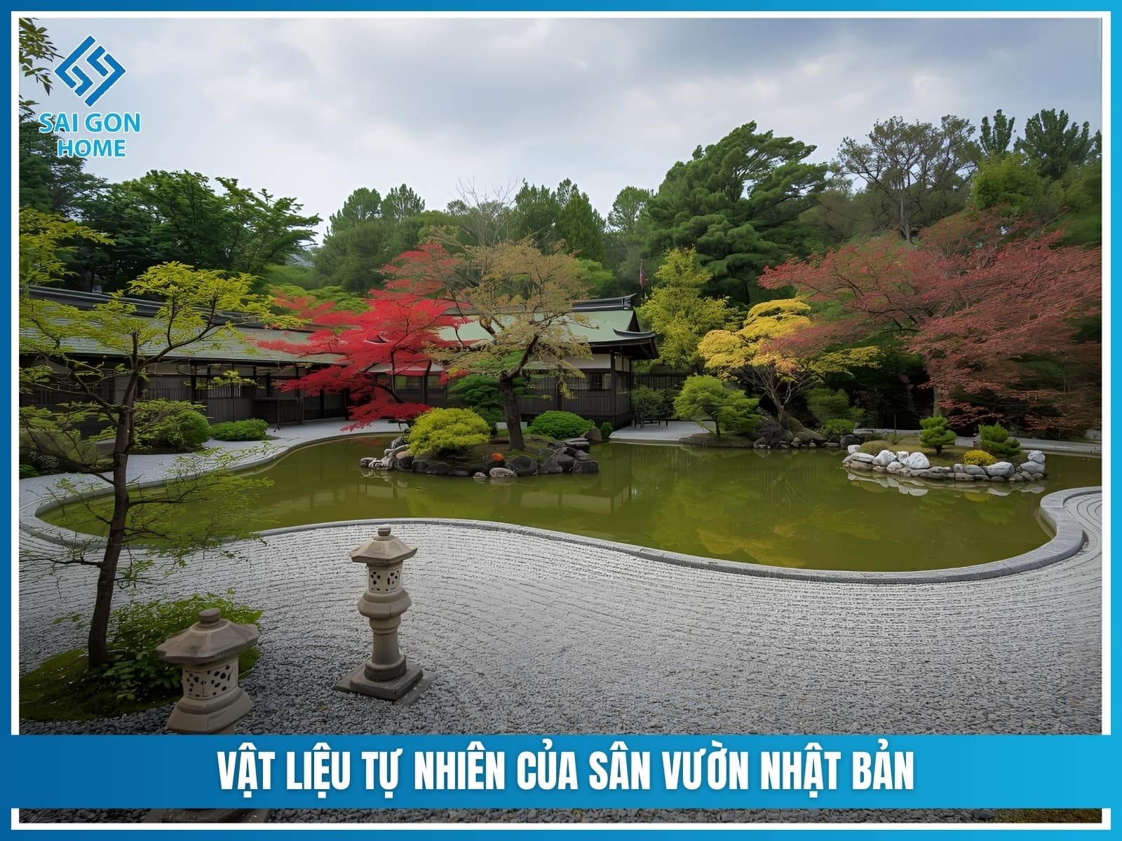 Mẫu sân vườn Nhật Bản 31 Vat lieu tu nhien