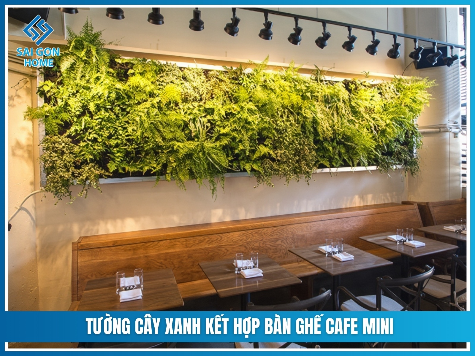 Tuong cay xanh ket hop ban ghe cafe mini