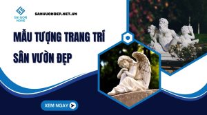 Mau tuong trang tri san vuon dep