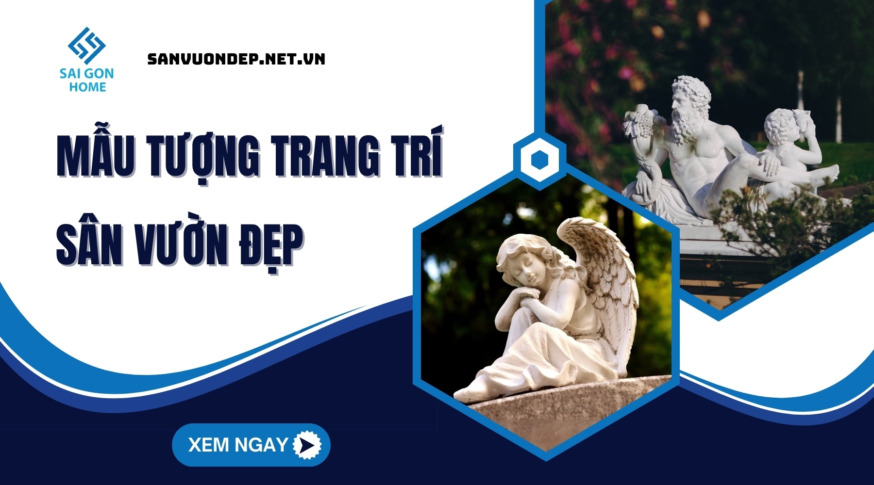 mẫu tượng trang trí sân vườn đẹp