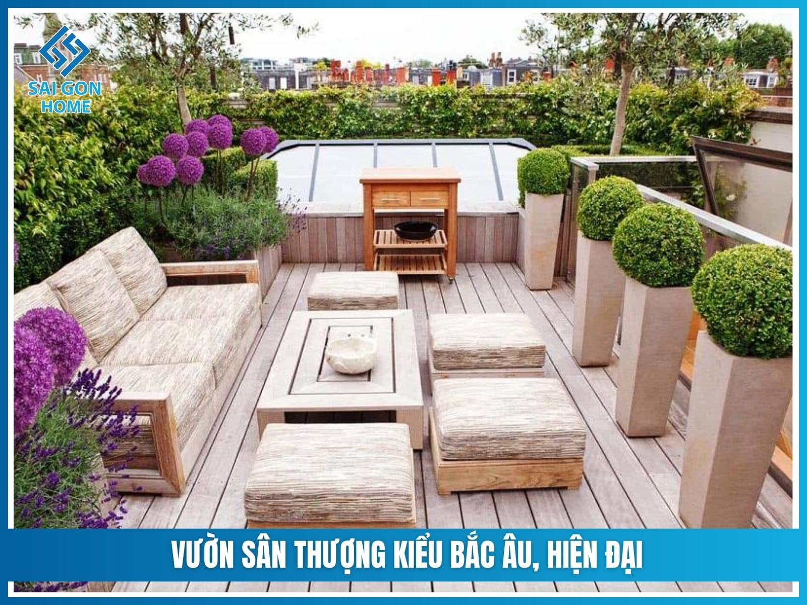 Vuon san thuong kieu Bac Au hien dai