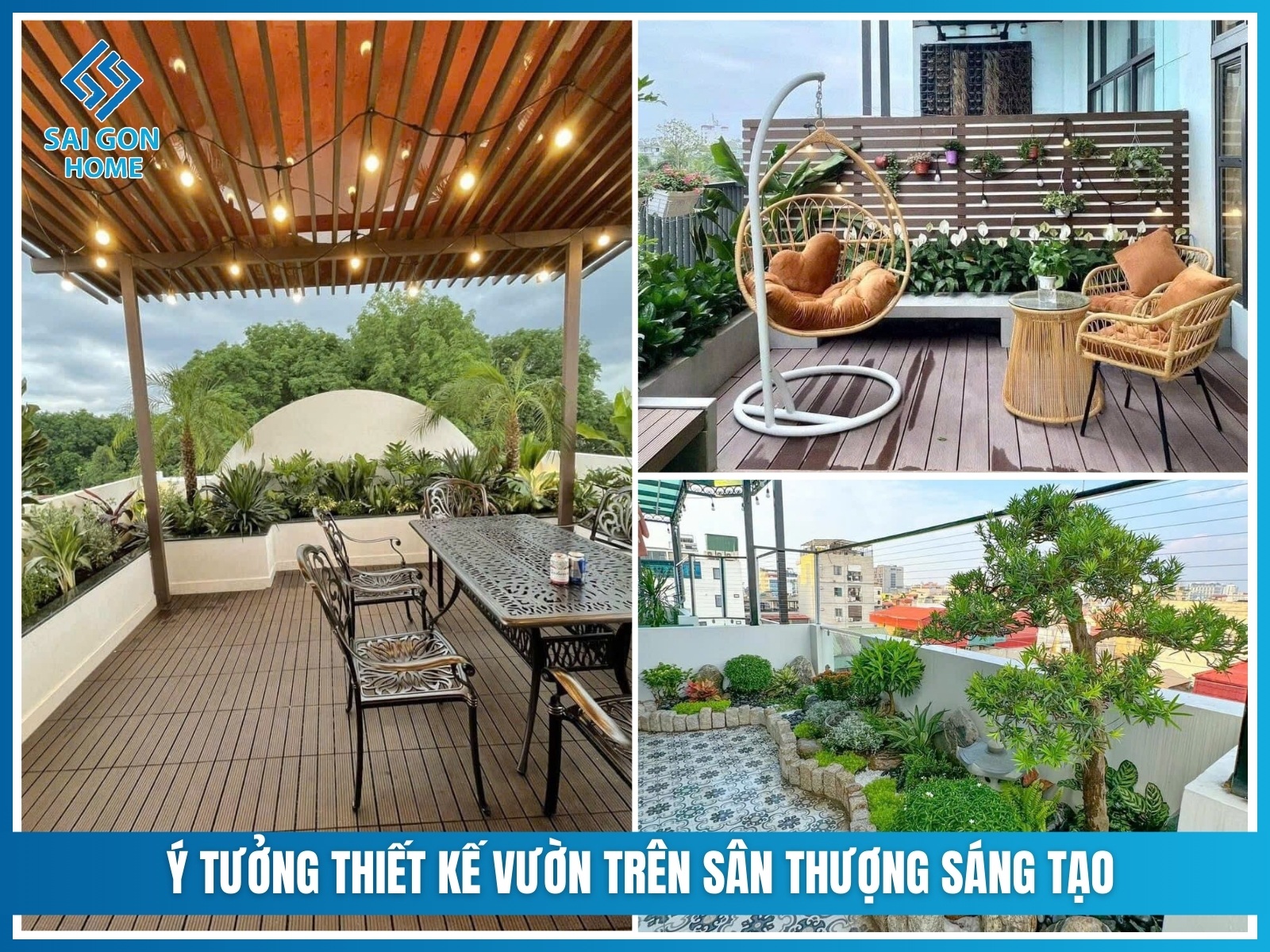 Y tuong thiet ke vuon tren san thuong sang tao