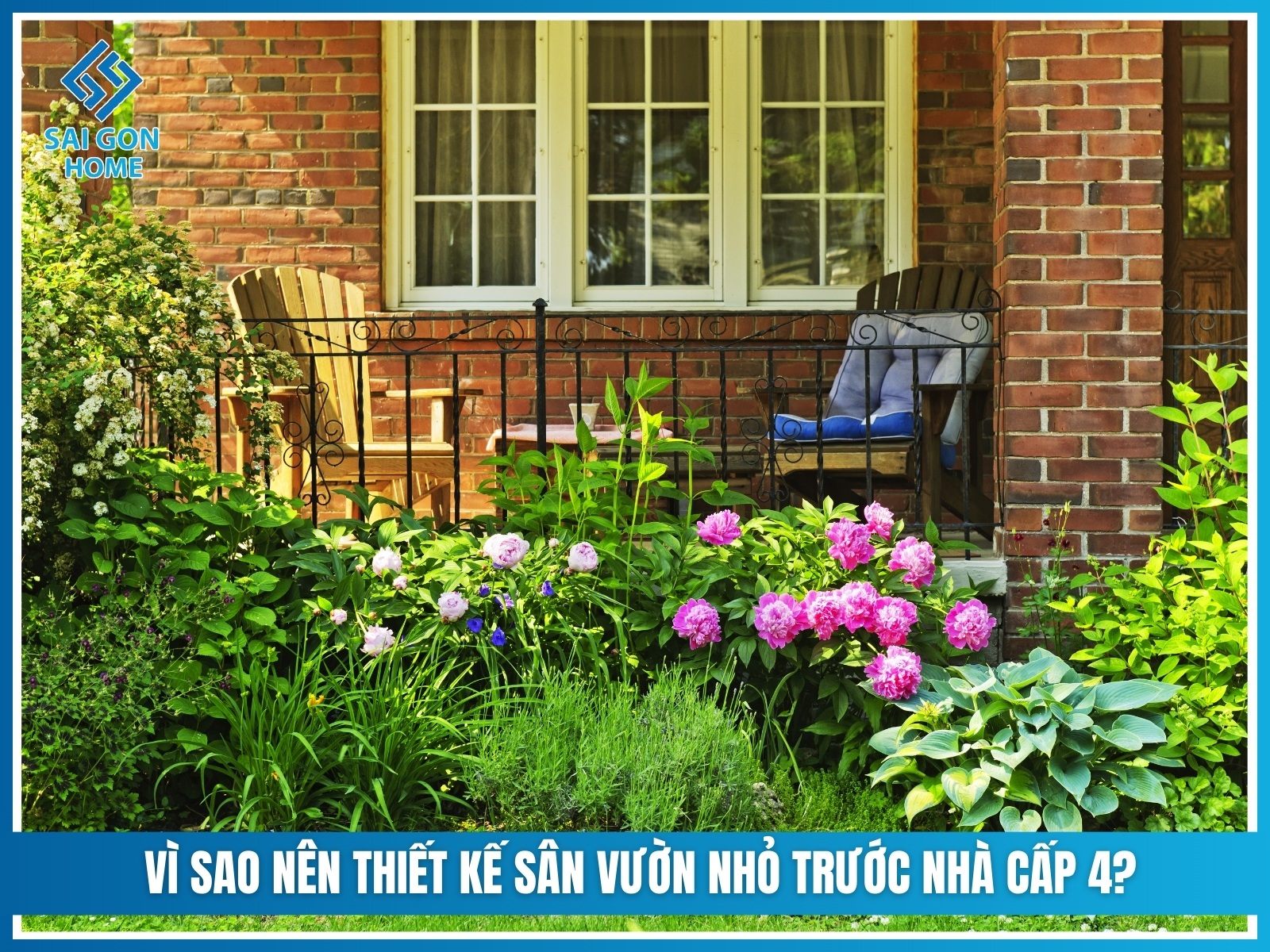 Ý tưởng thiết kế sân vườn nhỏ trước nhà cấp 4 ĐẸP MẮT 21 Vi sao nen thiet ke san vuon nho truoc nha cap 4