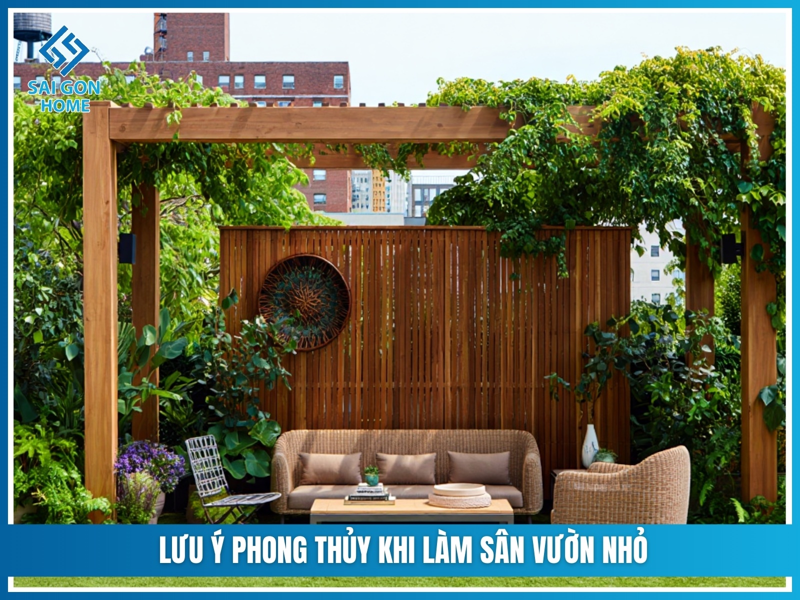 Ý tưởng thiết kế sân vườn nhỏ trước nhà cấp 4 ĐẸP MẮT 36 Luu y phong thuy khi lam san vuon nho