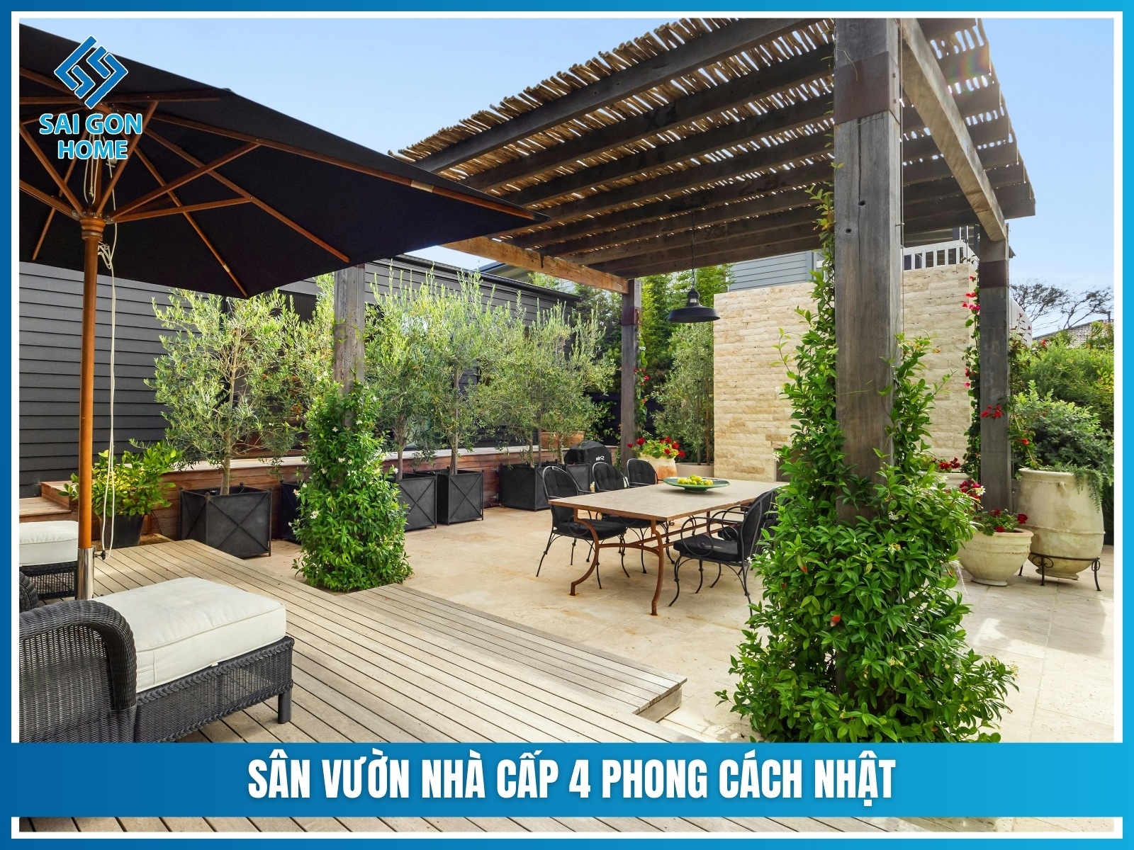 Ý tưởng thiết kế sân vườn nhỏ trước nhà cấp 4 ĐẸP MẮT 23 San vuon phong cach Nhat