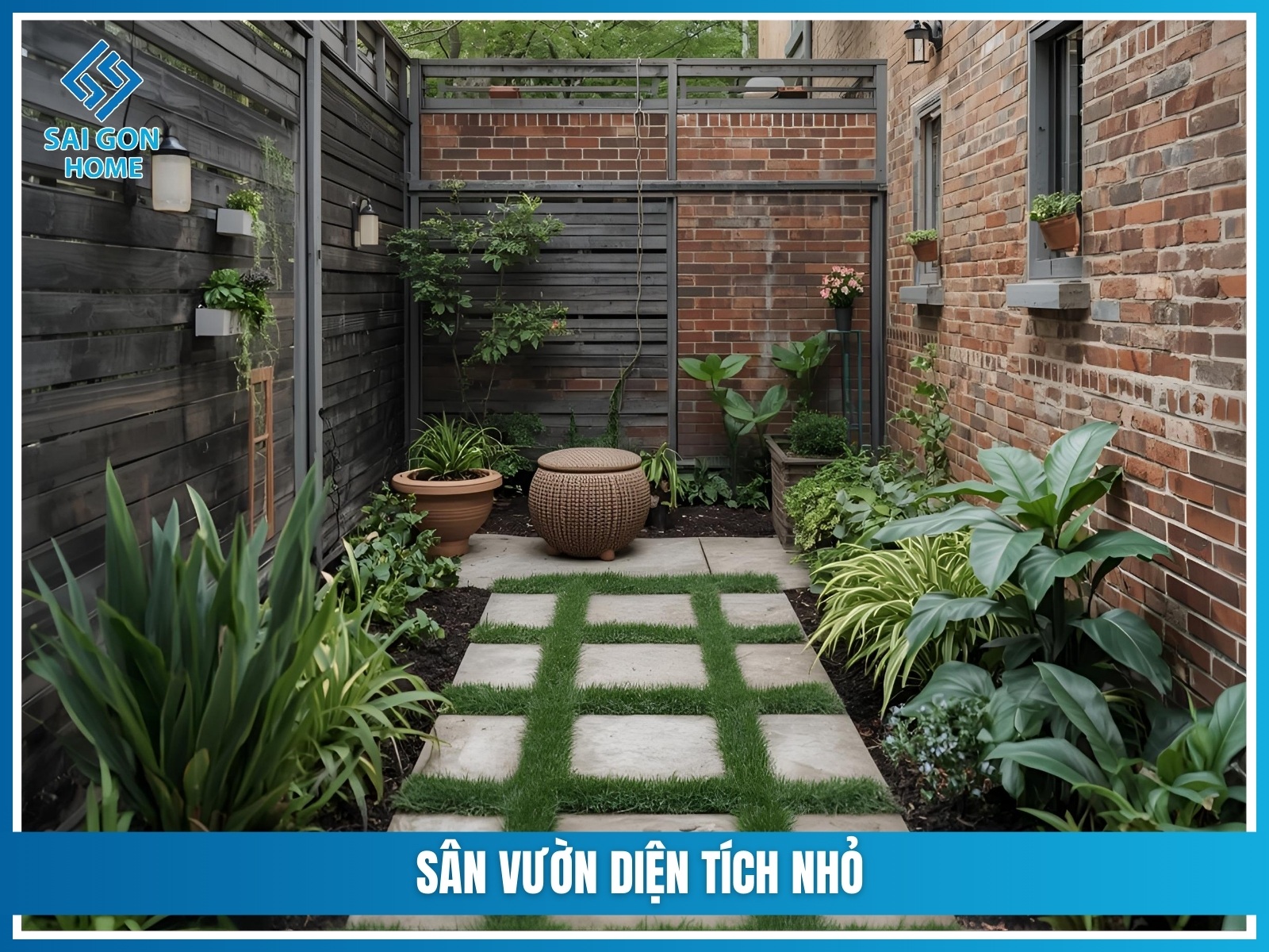 75+ ý tưởng thiết kế sân vườn trước nhà đẹp MÊ HỒN 28 San vuon dien tich nho