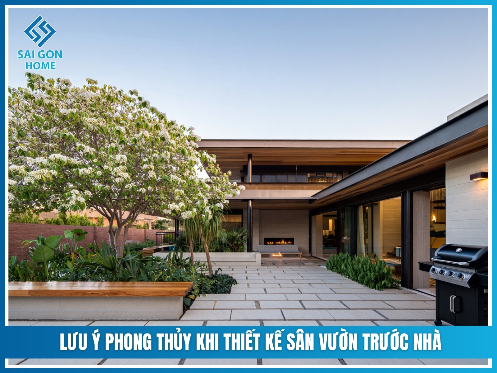 75+ ý tưởng thiết kế sân vườn trước nhà đẹp MÊ HỒN 31 Luu y phong thuy khi thiet ke san vuon truoc nha