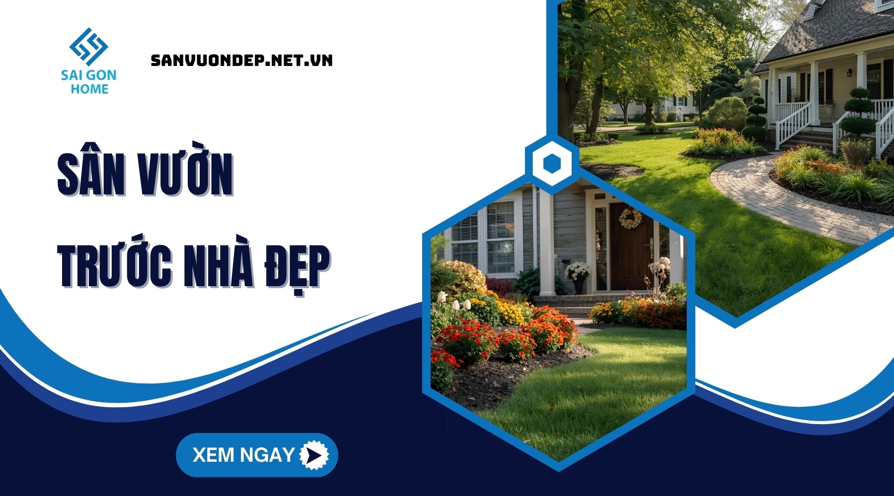 75+ ý tưởng thiết kế sân vườn trước nhà đẹp MÊ HỒN 17 San vuon truoc nha dep