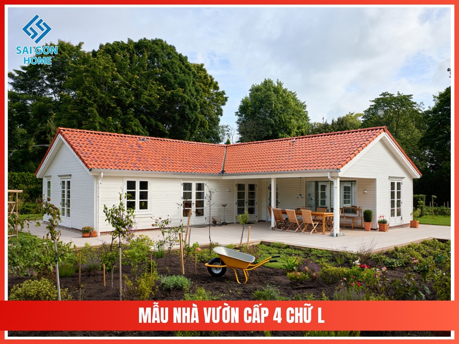 99+ mẫu thiết kế nhà vườn đẹp mắt hiện đại 2025 72 Mau nha vuon cap 4 chu L