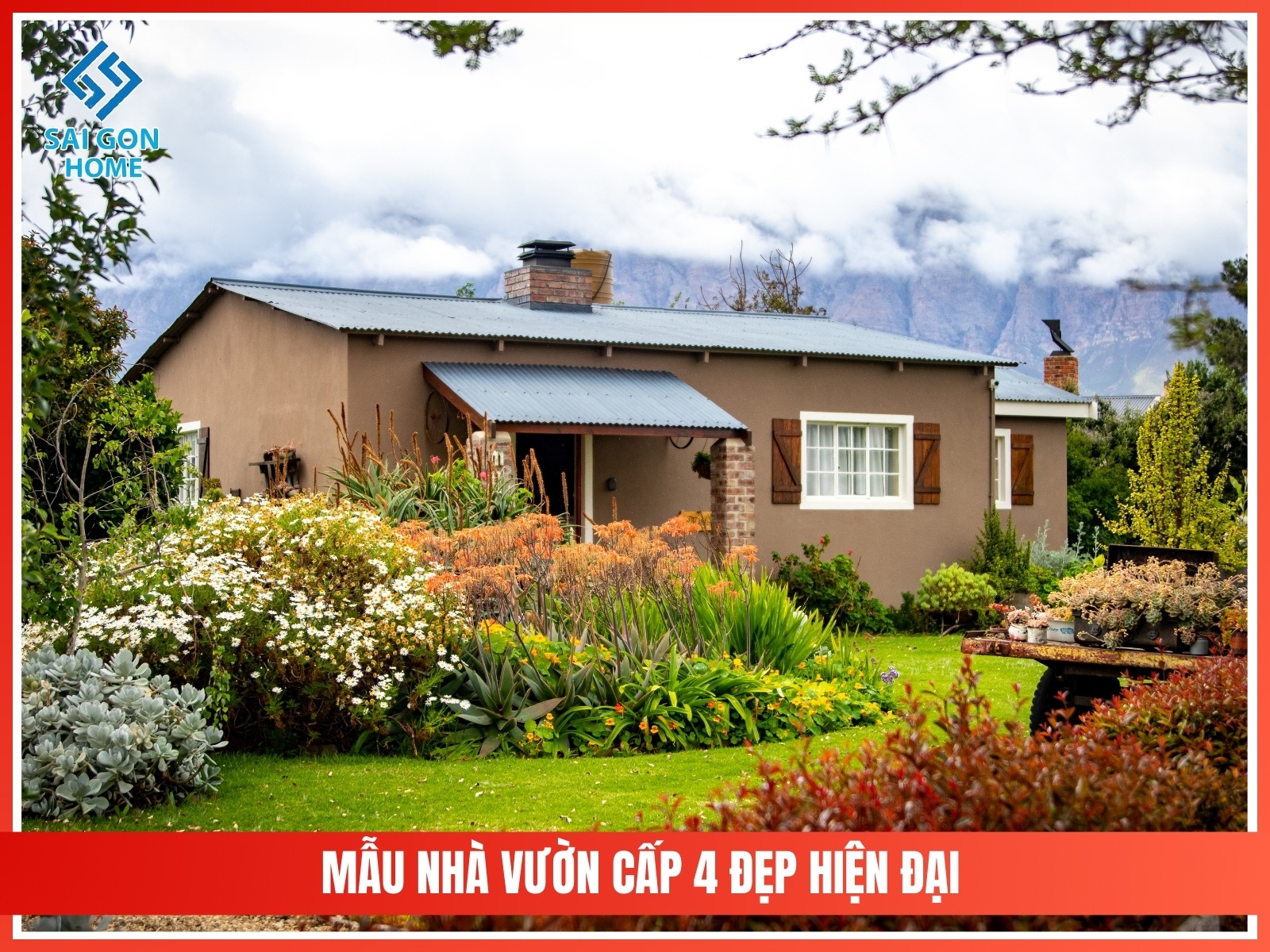 99+ mẫu thiết kế nhà vườn đẹp mắt hiện đại 2025 63 Mau nha vuon cap 4 dep hien dai