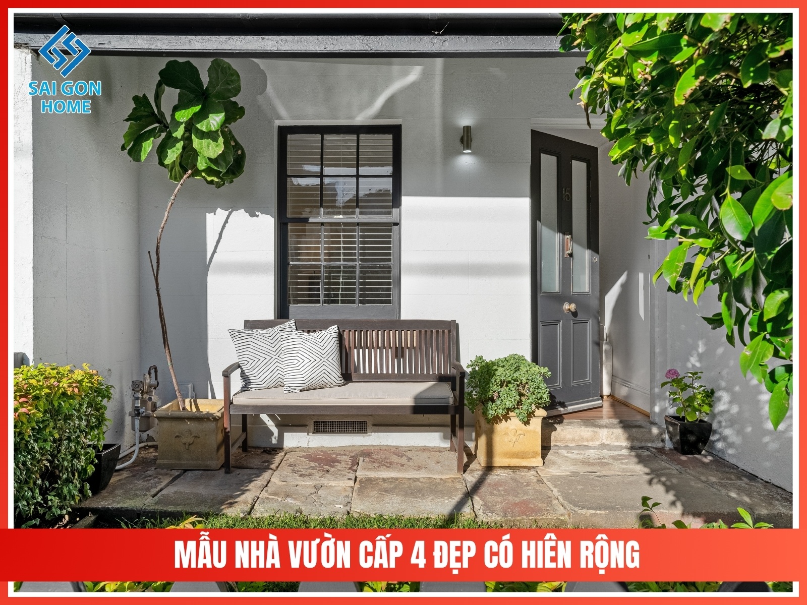 99+ mẫu thiết kế nhà vườn đẹp mắt hiện đại 2025 96 Mau nha vuon cap 4 dep co hien rong