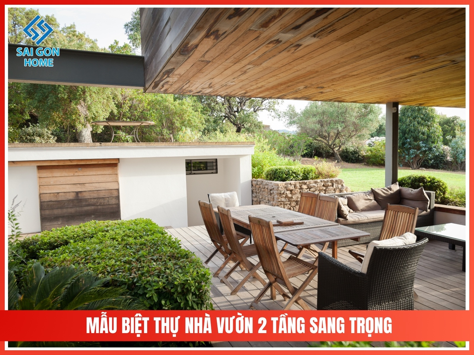 99+ mẫu thiết kế nhà vườn đẹp mắt hiện đại 2025 64 Mau biet thu nha vuon 2 tang sang trong