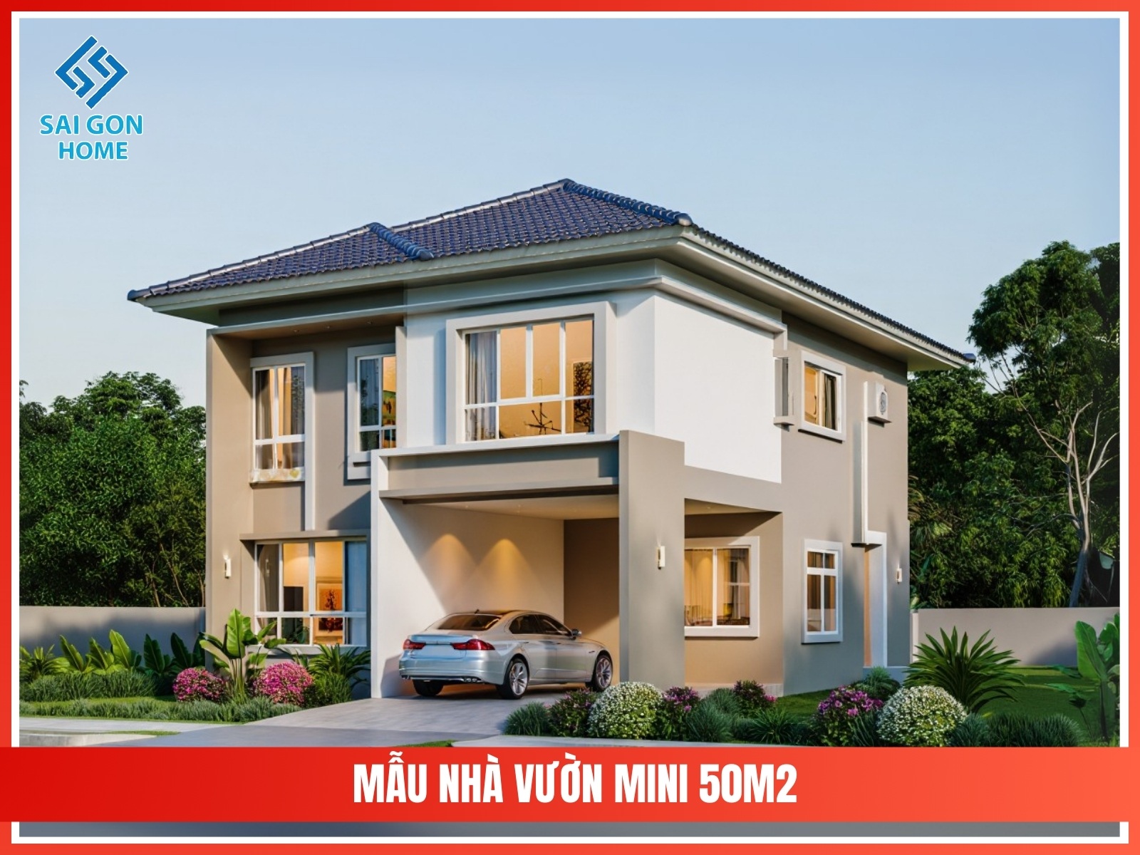 99+ mẫu thiết kế nhà vườn đẹp mắt hiện đại 2025 101 Mau nha vuon mini 50m2