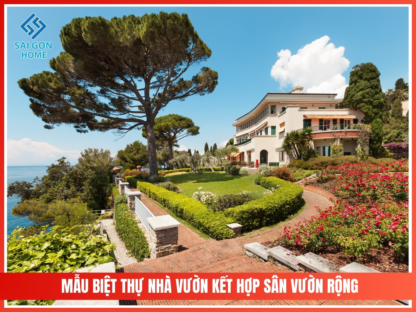 99+ mẫu thiết kế nhà vườn đẹp mắt hiện đại 2025 102 Mau biet thu nha vuon ket hop san vuon rong