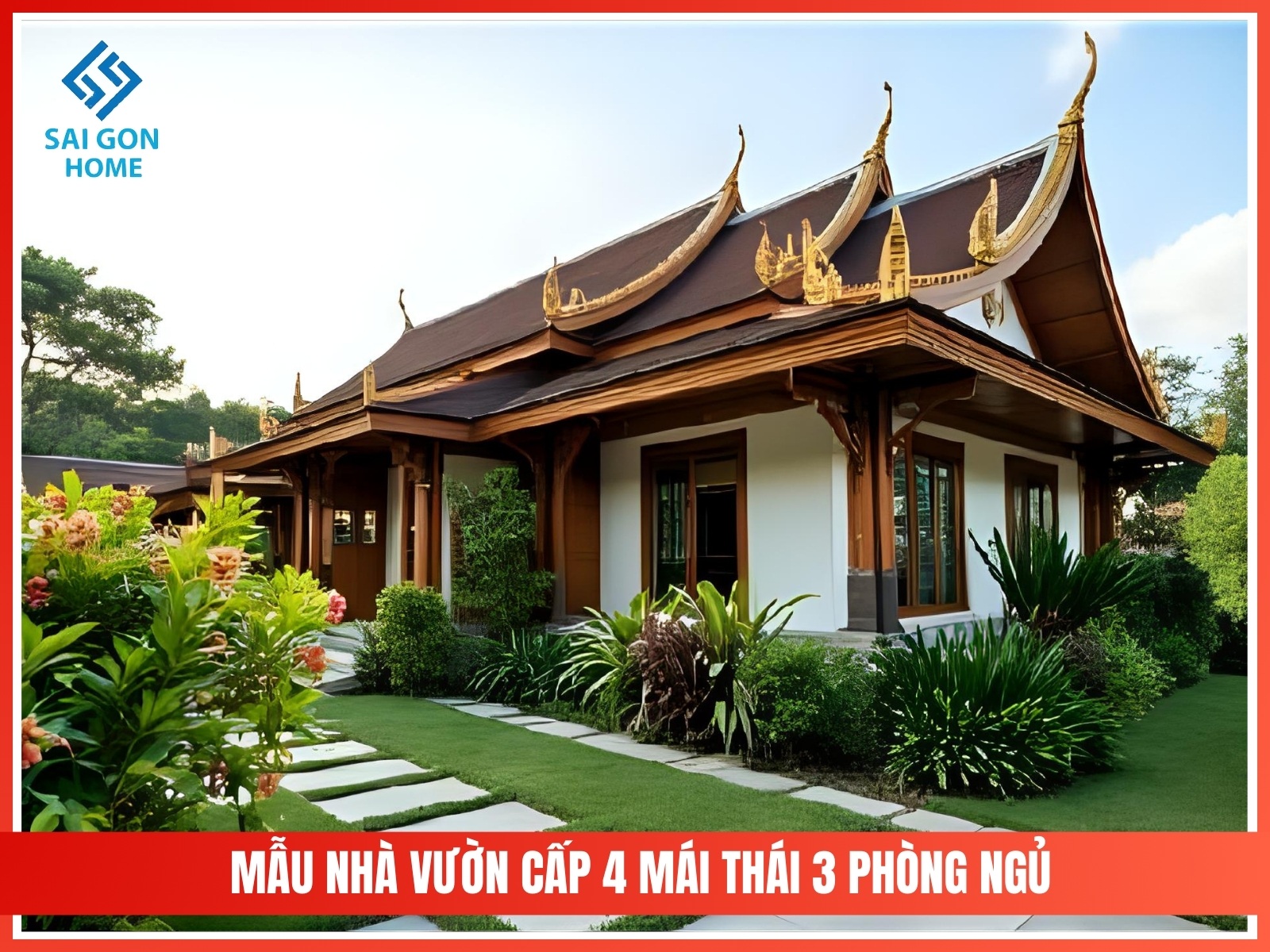 99+ mẫu thiết kế nhà vườn đẹp mắt hiện đại 2025 107 Mau nha vuon cap 4 mai thai 3 phong ngu