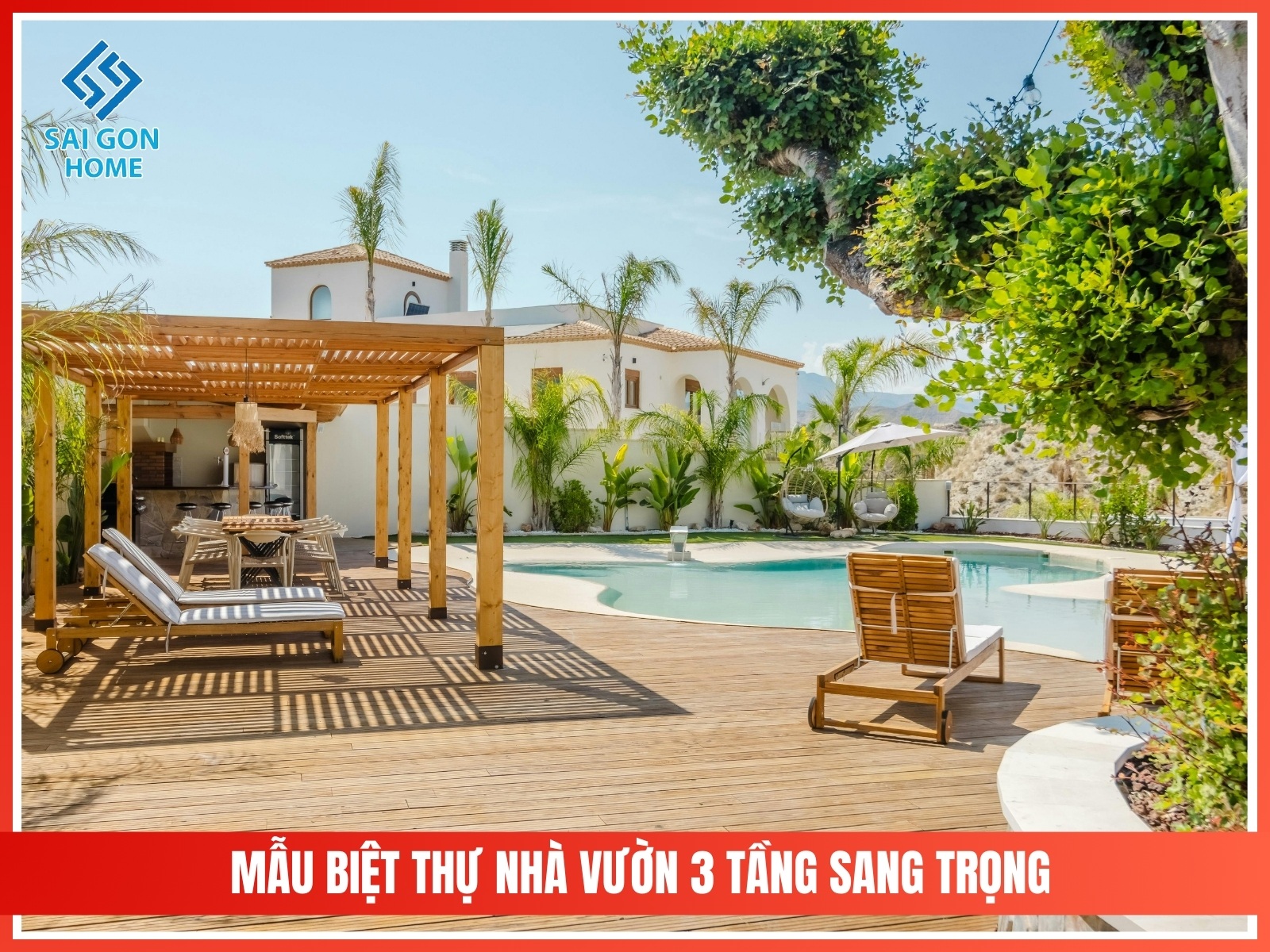 99+ mẫu thiết kế nhà vườn đẹp mắt hiện đại 2025 108 Mau biet thu nha vuon 3 tang sang trong
