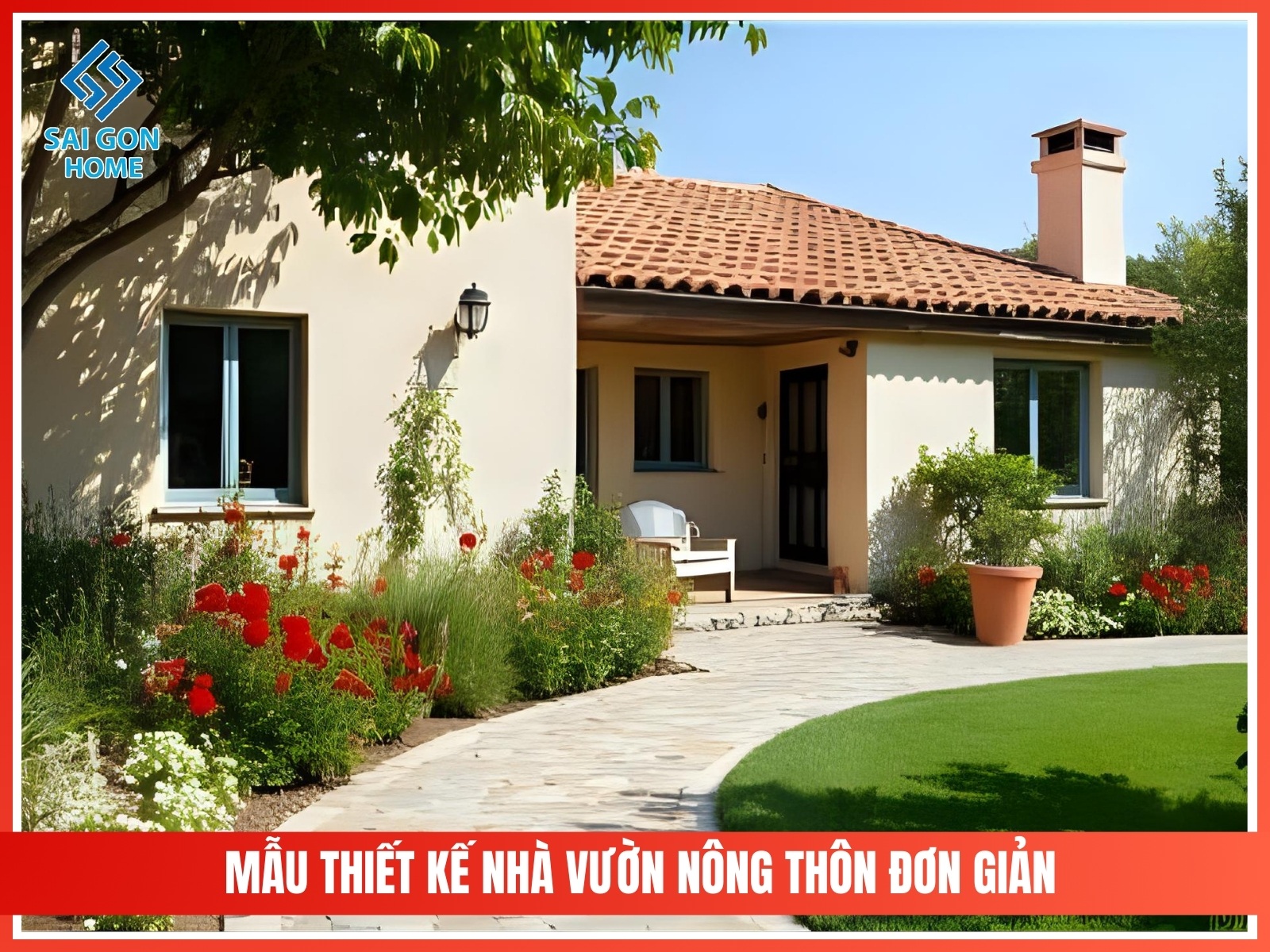 99+ mẫu thiết kế nhà vườn đẹp mắt hiện đại 2025 109 Mau thiet ke nha vuon nong thon don gian