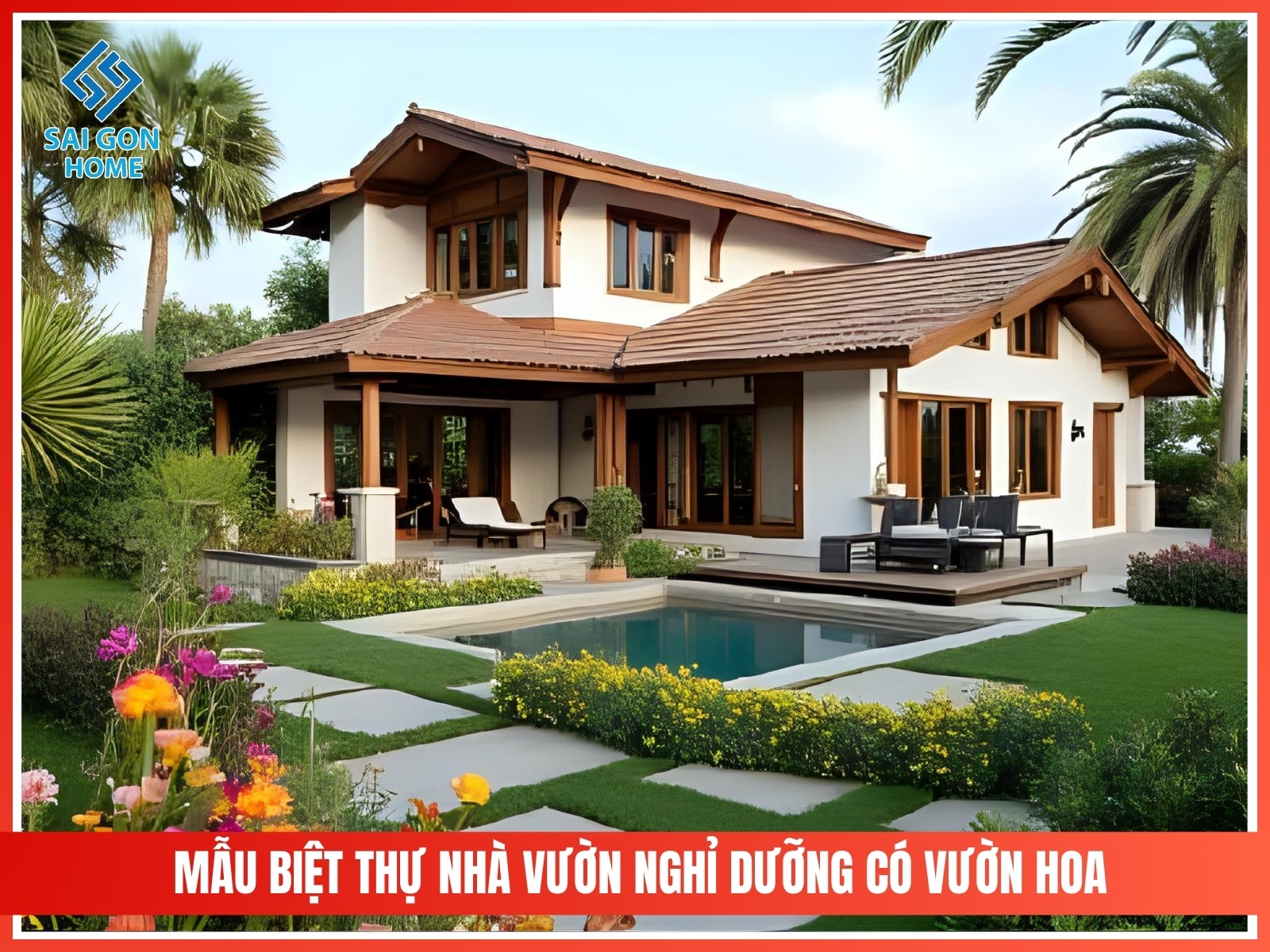 99+ mẫu thiết kế nhà vườn đẹp mắt hiện đại 2025 111 Mau biet thu nha vuon nghi duong co vuon hoa