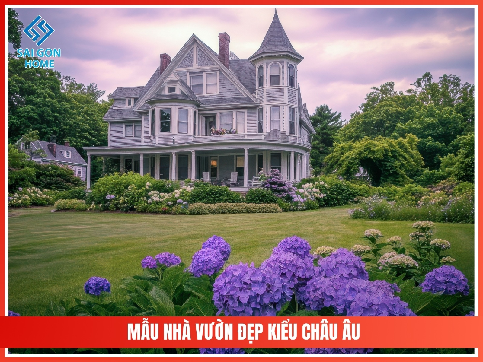 99+ mẫu thiết kế nhà vườn đẹp mắt hiện đại 2025 66 Mau nha vuon dep kieu chau Au