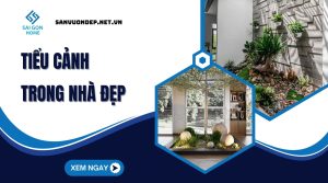 Tieu canh trong nha dep