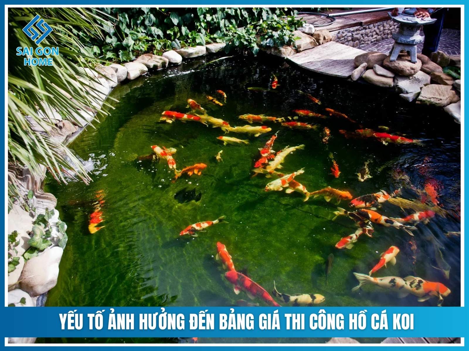 Yếu tố ảnh hưởng đến bảng giá thi công hồ cá koi