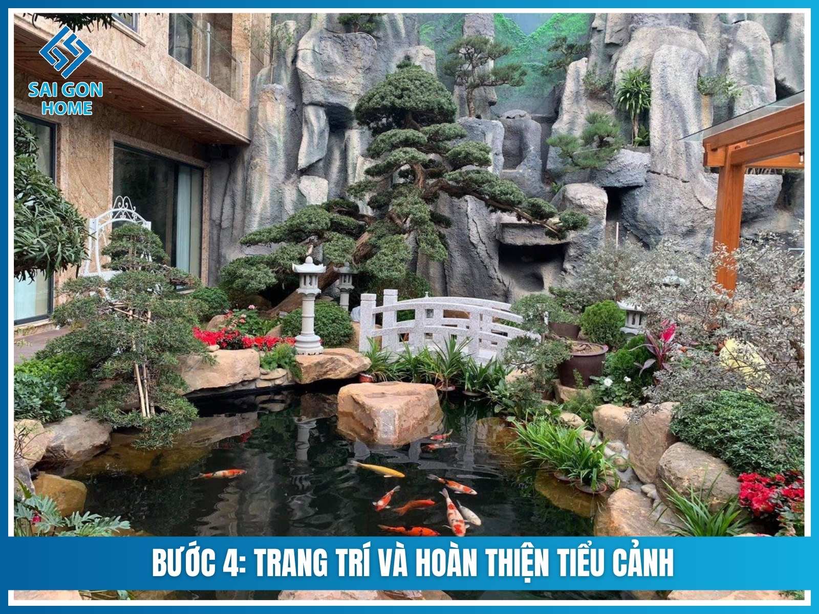 Bước 4: Trang trí và hoàn thiện tiểu cảnh