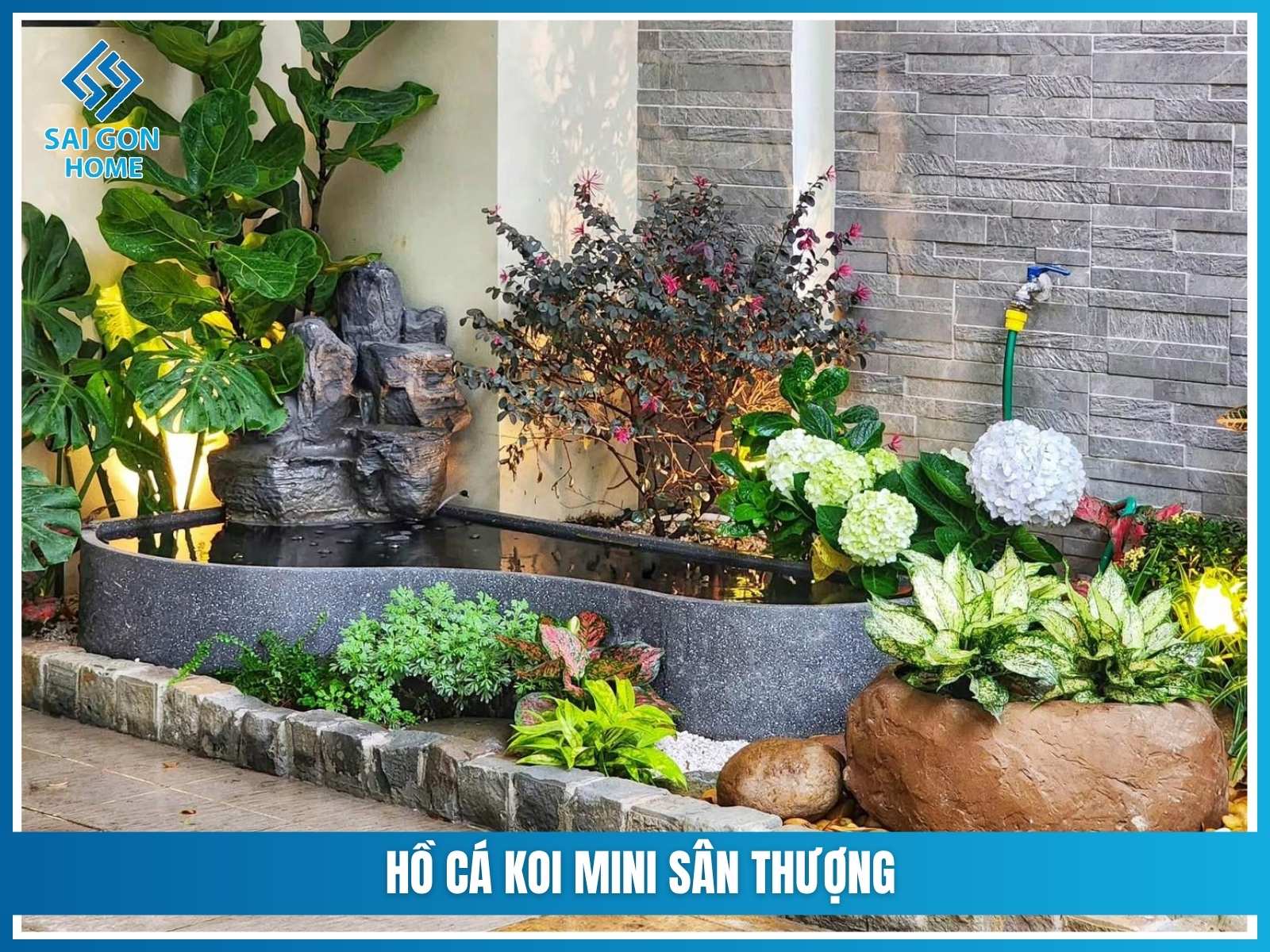 Hồ cá koi mini sân thượng